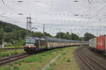 Beacon Rail 193 609 mit einem Autotransportzug Richtung Hannover, am 09.07.2026 in Kreiensen. Standort Bahnsteigende.