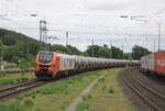 Hvle 159 013-2 mit einem Laugenzug von Heimboldshausen nach Sehnde, am 09.07.2026 in Kreiensen.