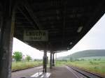 Bahnhof Laucha/Unstrut mit Blick Richtung Naumburg.