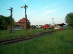 Abendstimmung im Bahnhof Laucha (Unstrut); 13.05.2008