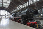 Am 16.07.2017 Umsteigebahnhof Leipzig. Die 52 5448-7 im Leipziger Bahnhof.