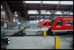 Die Roten Wilden Im Bahnhof Leipzig-Hbf BR 612,640(Lint 27)Unbekannte E-Lok 143? 11.08.07