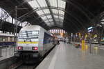 MRB 223 054 als RE 74174 nach Chemnitz Hbf, am 23.12.2025 in Leipzig Hbf.