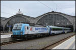 PKP Intercity 5370074-4 alias 6193 327  Jeremi  mit dem EC 135 Leipzig Hbf - Wroclaw Glowny am 19.09.2026 bei der p�nktlichen Abfahrt in Startbahnhof.