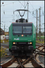 FLEX Bahndienstleistungen 145 032 bot am 19.09.2026 F�hrerstandsmitfahrten im Leipziger Hbf an. Die Lokomotive war f�r diese Pendelfahrten in beiden F�hrerst�nden mit Lokf�hrern besetzt.