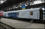 DB Systemtechnik 182 506 mit DZSF-Forschungszug des Eisenbahn-Bundesamtes D-RADVE 56 80 90 94 010-3 Dmz am 19.09.2026 auf Gleis 16 in Leipzig Hbf.