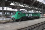 FLEX 145 032-9 bei F�hrerstandsmitfahrten am 19.09.2026 zum Tag der Schiene in Leipzig Hbf.