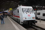 Zum Tag der Schiene am 19.09.2026 in Leipzig Hbf waren F�hrerstandsmitfahrten auf der DB 101 110-5  55 Jahre InterCity  m�glich.