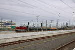 MaS 112 481-7 mit einem Sonderzug des Leipziger Eisenbahnmuseums zum Tag der Schiene, am 19.09.2026 bei der Einfahrt in Leipzig Hbf.