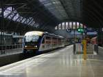 Ein Desiro der Mitteldeutschen Regiobahn am 10.4.2009 in Leipzig Hbf. Ziel ist Geithain.