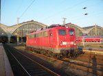 110 236-7 Steht vor dem Hbf Leipzig 23.04.2010