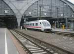 Hier IC2430 von Leipzig Hbf. nach Oldenburg(Oldb), bei der Ausfahrt am 14.5.2010 aus Leipzig Hbf.