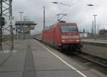 Hier 101 041-2 mit IC2048 von Leipzig Hbf. nach Norddeich Mole, bei der Ausfahrt am 14.5.2010 aus Leipzig Hbf.