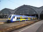 Connex/NOB Steuerwagen mit 146 522-8 bei der Ausfahrt am HBF Leipzig 29.05.2010 auch mal zusehen das vergleichs Foto vom 28.10.2009 ist die Anschrift von 12 auf 14 gendert 