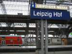 Durch die (fast) Vollsperrung des Leipziger Hbfs sehen die Bahnsteige richtig verlassen aus.