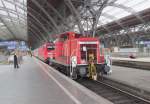 362 551-4 stellt am 01. Juli 2012 IC 1948 nach Frankfurt am Main in Leipzig Hbf bereit.