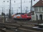 120 112  Mrklin  rangiert am 01. April 2013 im Vorfeld des Leipziger Hbf.