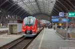 442 117-8 & 442 313-3 als RE50  Saxonia  (RE 17071) von Leipzig Hbf nach Dresden Hbf im Leipziger Hbf. 04.04.2013