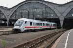 Hier IC2036 von Leipzig Hbf. nach Norddeich Mole, bei der Ausfahrt am 11.7.2013 aus Leipzig Hbf. (Geschoben hatte 101 042-0)