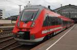 Hier 442 115-2 und 442 311-7 als RE50  Saxonia  (RE17070) von Dresden Hbf. nach Leipzig Hbf., bei der Einfahrt am 11.7.2013 in Leipzig Hbf. 