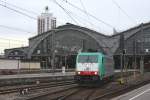 ITL E 186127 hat es solo am 18.2.2014 bis in die Hallen des Hauptbahnhof  Leipzig geschafft.