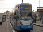 Straenbahnlinie 7 Sommerfeld in Leipzig Goerdelerring am 25.11.12