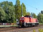 Solo unterwegs ist 294 706 am 28.08.2014 durch Leipzig-Thekla.