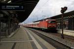 143 962-9 kommt am 27.3.2010 mit einer RB aus Nrnberg in Lichtenfels an.