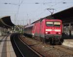 143 275-6 erreicht am 26. August 2011 mit einer RB nach Bamberg den Bahnhof Lichtenfels.