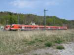 Flirttreffen am 06.Mai 2013,in Lietzow:429 027(Vordergrund) als RE 13027 Stralsund-Binz und im Hindergrund 429 029 als RE 13165 Lietzow-Sassnitz. 