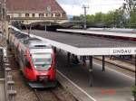 Hier steht BR 4124 der BB in Lindau Hbf zur Abfahrt nach Schruns bereit.