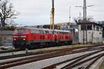 DB 218 435 und 218 487 haben den von Münster kommenden IC 119 nach Lindau gebracht.