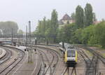 223 007 rangiert am 08.05.2017 mit einer Alex-Garnitur in Lindau Hbf.