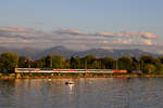 Eurocity 190 am 30.6.20 auf dem Bahndamm Lindau. 