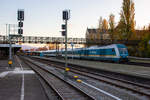 223 067 steht abfahrbereit mit ihrem Alex in Lindau Hbf. 30.10.20