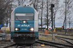 Abschied vom ALEX in Lindau (hier: 223 063) am für Ausländer letztmöglichen Tag = 08.12.2020.