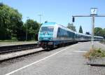 223 065 fhrt mit ALX86210 aus Mnchen Hbf in Lindau Hbf ein. 29.06.08