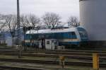 Auch 223 064 des Arriva-Länderbahn-Express muß mal an die Tankstelle in Lindau Hbf aufgenommen am 28.12.2009