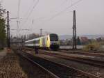 ER 20-007 hat den ALX 84147 von Lindau nach Münchenam Haken. Am 03.04.14 bei der Ausfahrt Lindau.