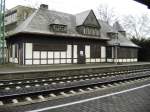 Das alte Bahnhofsgebeude in Linz(Rhein).