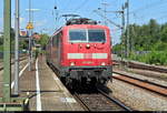 111 120-2 von DB Regio Baden-Württemberg als RE 19059 von Lauda nach Stuttgart Hbf erreicht den Bahnhof Ludwigsburg auf Gleis 4.
(Neubearbeitung)
[30.7.2019 | 12:42 Uhr]