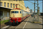 Die Blondine des DB Museum, Elektrolok 103 113-7, hat am 28.05.2023 die Waggons für den F 337 Ludwigsburg - Koblenz-Lützel nach Ludwigsburg gebracht. Die anschließende Fahrt nach Koblenz ins DB Museum diente zur Rückführung des Zuges, der am Vortag als FD 523 „Allgäu“ eine große Bayern-Rundfahrt mit 218 446-3 unternahm.

