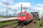 185 402-5 als Lz auf dem Weg nach Mannheim Rbf am Nachmittag des 24.05.14 in Ludwigshafen (Rhein) Mitte. Die Einfahrt in Mannheim lies etwas auf sich warten.