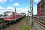 629 004 auf dem Weg nach Bingen am Rhein Stadt am Nachmittag des 24.05.14 bei der Einfahrt in Ludwigshafen (Rhein) Mitte.