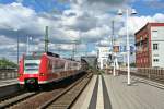 425 250-8 als RB44 nach Mainz Hbf am Nachmittag des 24.05.14 bei der Einfahrt in Ludiwgshafen (Rhein) Mitte.