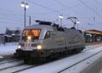 182 004-2  Porsche  war am 15.02.2010 mit einer Leerfahrt von Cottbus nach Bad Wilsnack und zurck unterwegs.