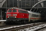 D-DB 218 834-0 zog am 30.01.2026 ihren IC 2260 von Lübeck Hbf (AL) nach Ostseebad Binz (WBI). Da 218 834-0 am 30.01.2026 ihren ersten Tag bei den Hamburg <-> Ostseebad Binz Intercitys hatte wurde sie bereits aus Hamburg am Zug mitgeführt. 