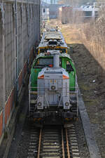 D-NXRL 0650 078-5 stand am 09.03.2026 zusammen mit D-DGU 9425 066-4 und D-DGU 9424 020-2 auf Gleis 10 des Lübecker Hbf (AL) abgestellt.
