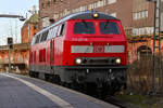 D-DB 218 321-8 rangierte am 08.04.2026 im Lübecker Hbf (AL). Zuvor zog sie den IC 2265 von Bad Kleinen (WK) nach Lübeck Hbf (AL).