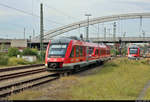 648 853-9 (Alstom Coradia LINT 41) von DB Regio Schleswig-Holstein (DB Regio Nord) als RE 21612 (RE83) nach Kiel Hbf wird im Startbahnhof Lübeck Hbf auf Gleis 4 bereitgestellt.